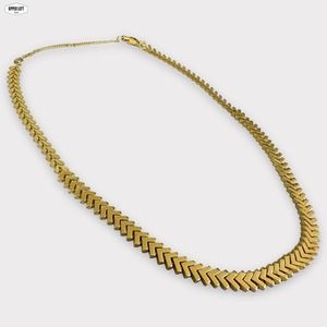 Madewell Vintage Gold Arrowstack Chevron Chain Necklace